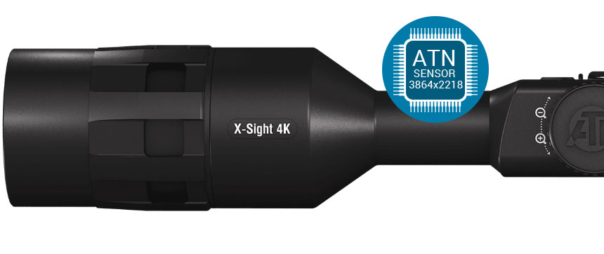 ATN X-SIGHT 4K PRO 5-20X新款日夜两用智能数码瞄准镜